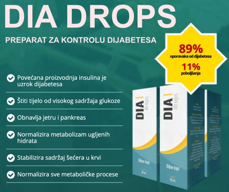 DiaDrops Biljne Kapi za Dijabetes